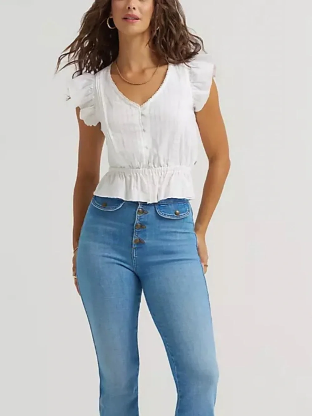 LEE RUFFLE TOP - Picture 4 of 11